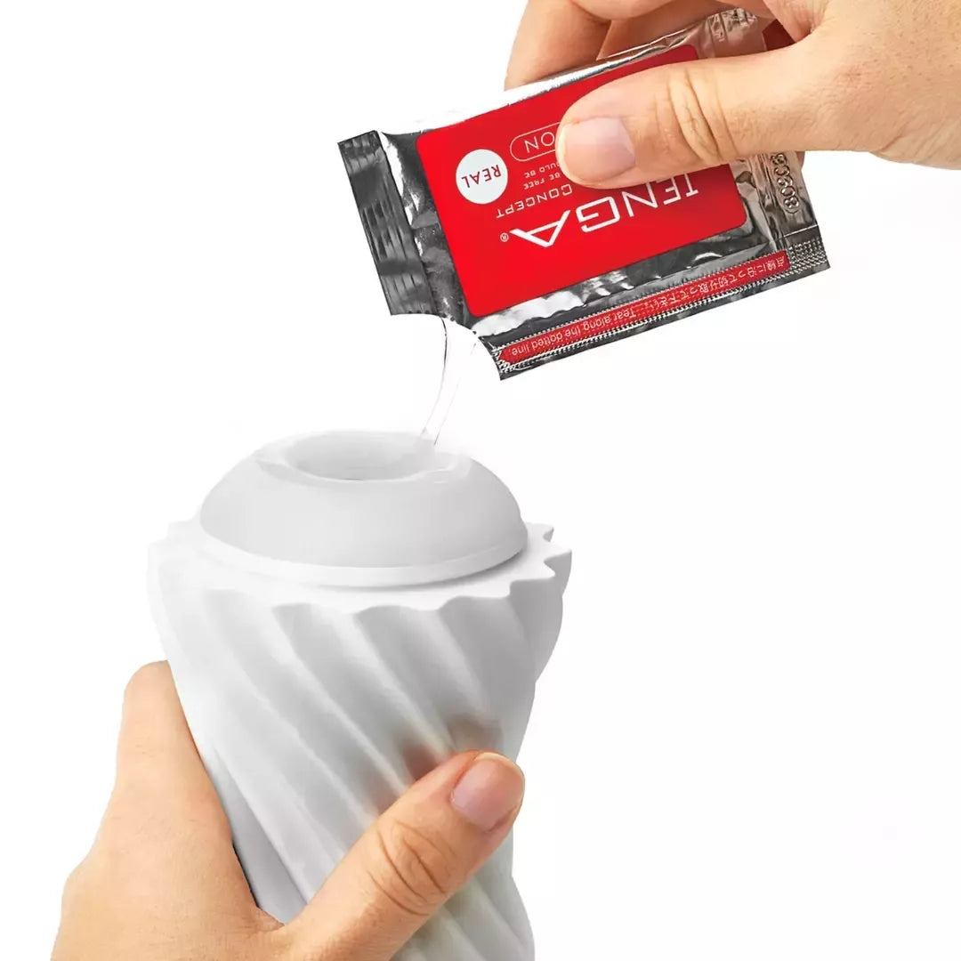 Tenga Flex Rocky Black intymi spiralinė sistema, daugkartinio naudojimo, tvirta tekstūra