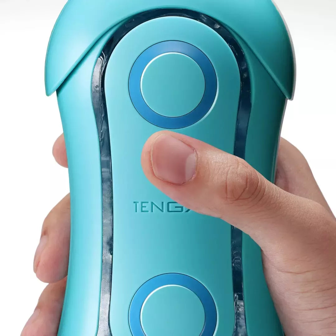 Tenga Flip Orb Intimate Stimulation Device Ocean Blue novatoriško dizaino prietaisas