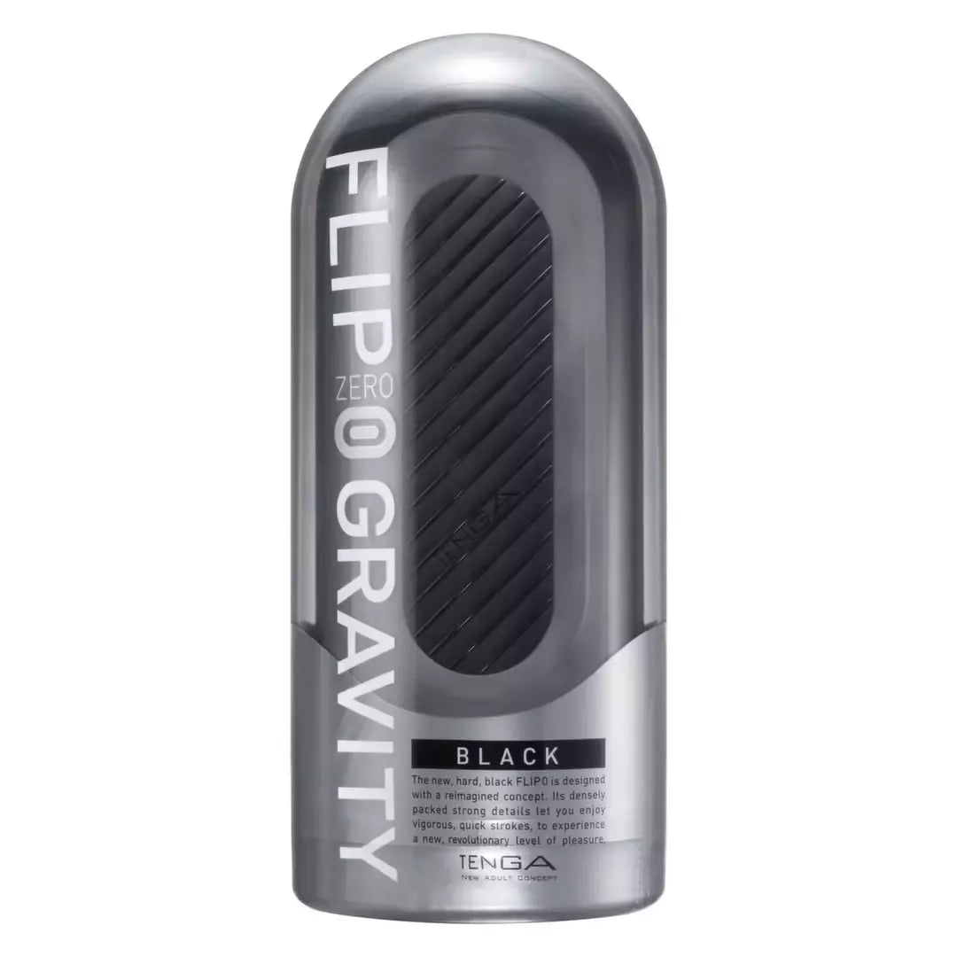 Tenga Flip Zero 0 Gravity Black – pažangus daugkartinio naudojimo intymus prietaisas