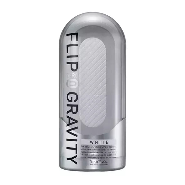 Tenga Flip Zero 0 Gravity White - Novatoriškas daugkartinio naudojimo intymus prietaisas