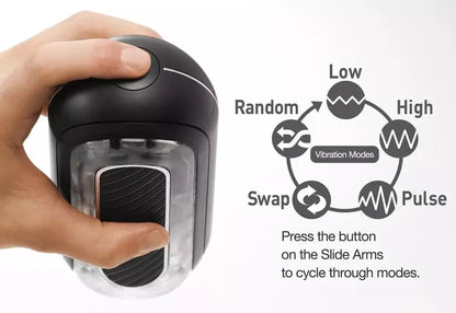 Tenga Flip Zero Gravity Black elektroninis vibruojantis intymus prietaisas