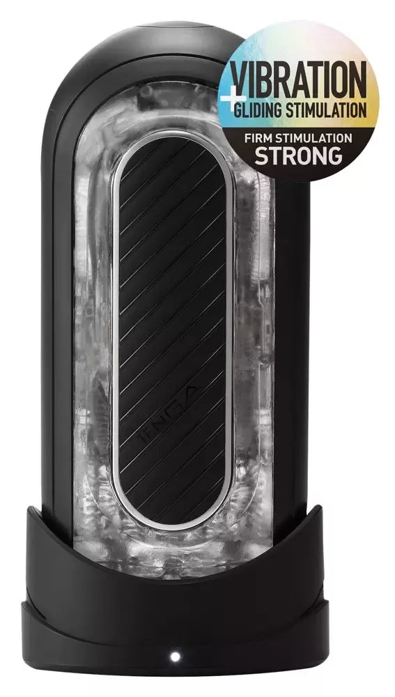 Tenga Flip Zero Gravity Black elektroninis vibruojantis intymus prietaisas