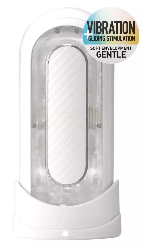Tenga Flip Zero Gravity White – pažangi vibracinė stimuliacijos sistema, 18 cm