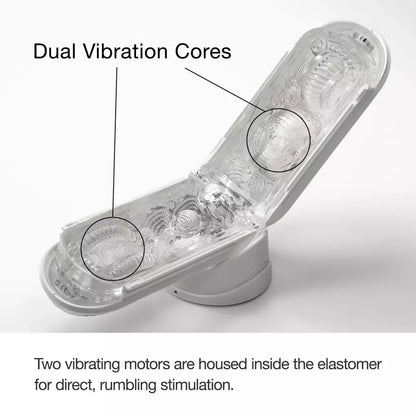 Tenga Flip Zero Gravity White – pažangi vibracinė stimuliacijos sistema, 18 cm