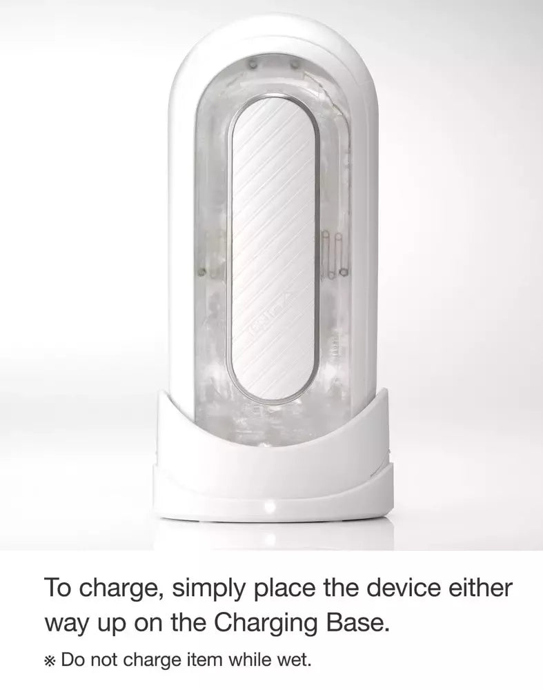 Tenga Flip Zero Gravity White – pažangi vibracinė stimuliacijos sistema, 18 cm