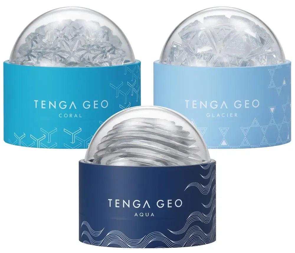 Tenga GEO CORAL intymus masažuoklis, skaidrus, elastingas, 10,8 cm
