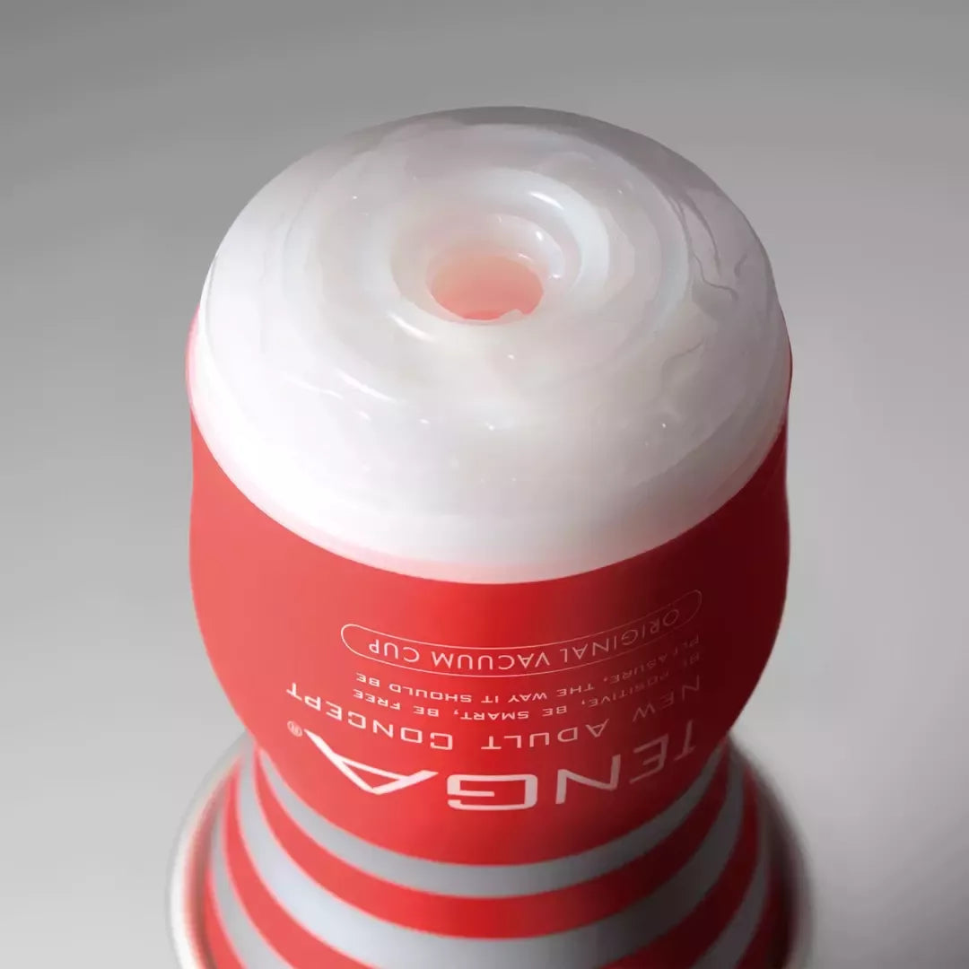 Tenga Original Vacuum Cup Medium intymios stimuliacijos sistema raudona-balta