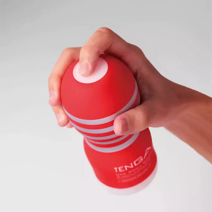 Tenga Original Vacuum Cup Medium intymios stimuliacijos sistema raudona-balta