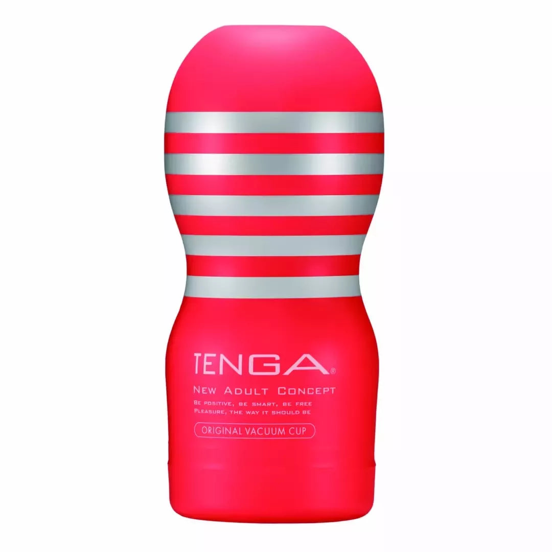 Tenga Original Vacuum Cup Medium intymios stimuliacijos sistema raudona-balta
