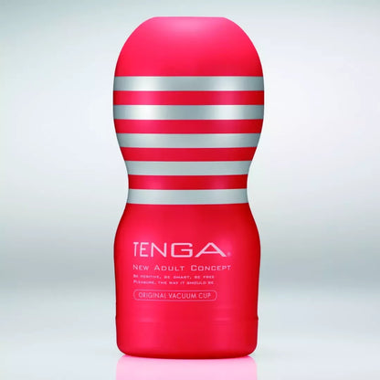 Tenga Original Vacuum Cup Medium intymios stimuliacijos sistema raudona-balta