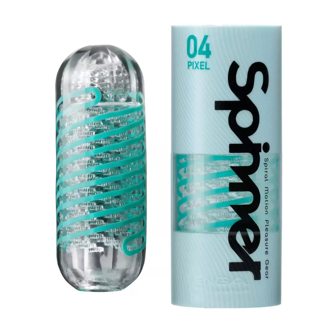 Tenga Spinner 04 Pixel besisukantis stimuliatorius su spiraline tekstūra