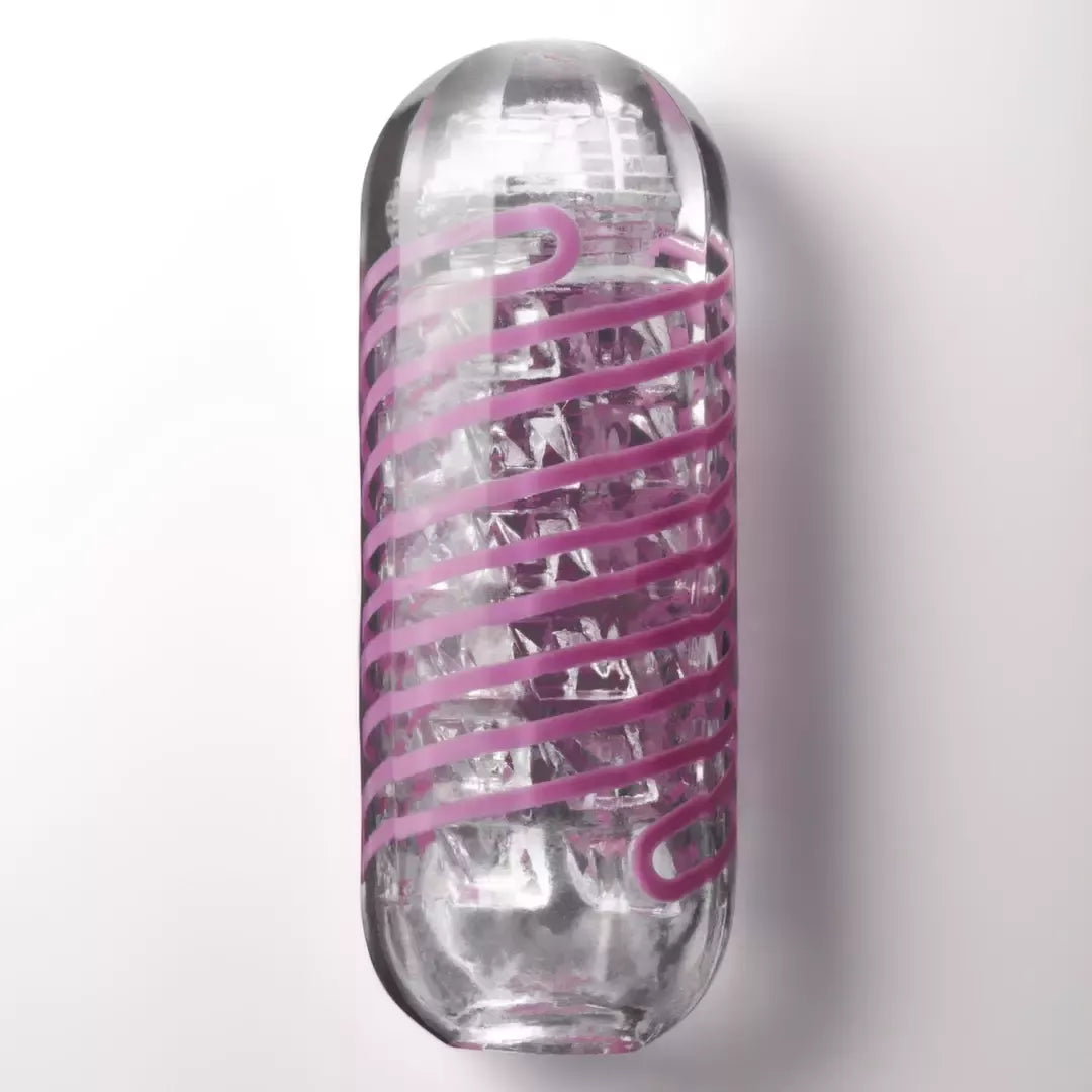 Tenga Spinner 06 Brick besisukantis intymus prietaisas – tekstūrinis spiralinis dizainas