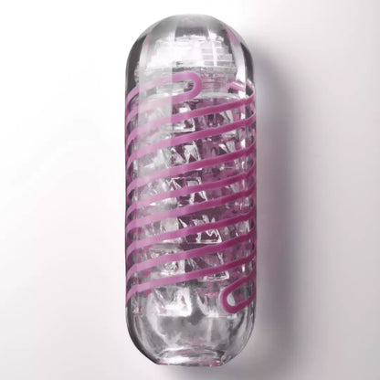 Tenga Spinner 06 Brick besisukantis intymus prietaisas – tekstūrinis spiralinis dizainas