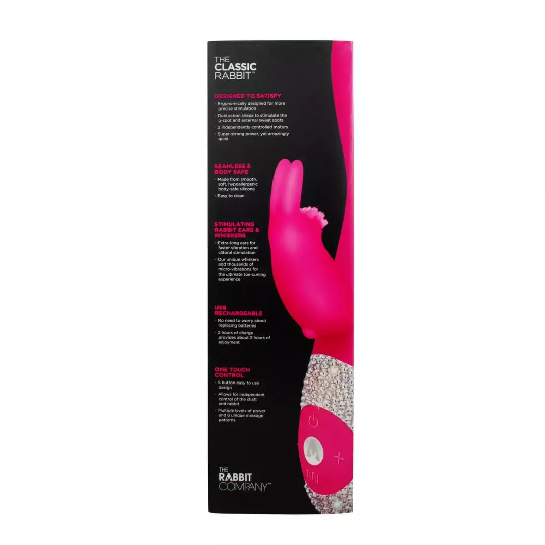 The Rabbit Company Classic Rabbit Bling Pink Intimais dviejų variklių modelis