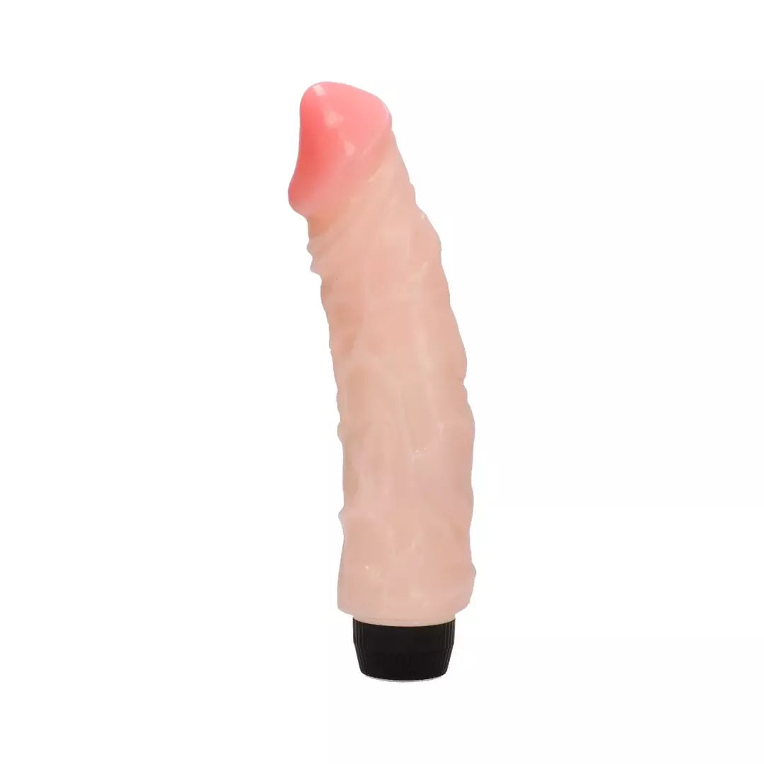 The Real McCoy Vibrator – anatominis modelis, gyslotas, rausvu galiuku, guminis