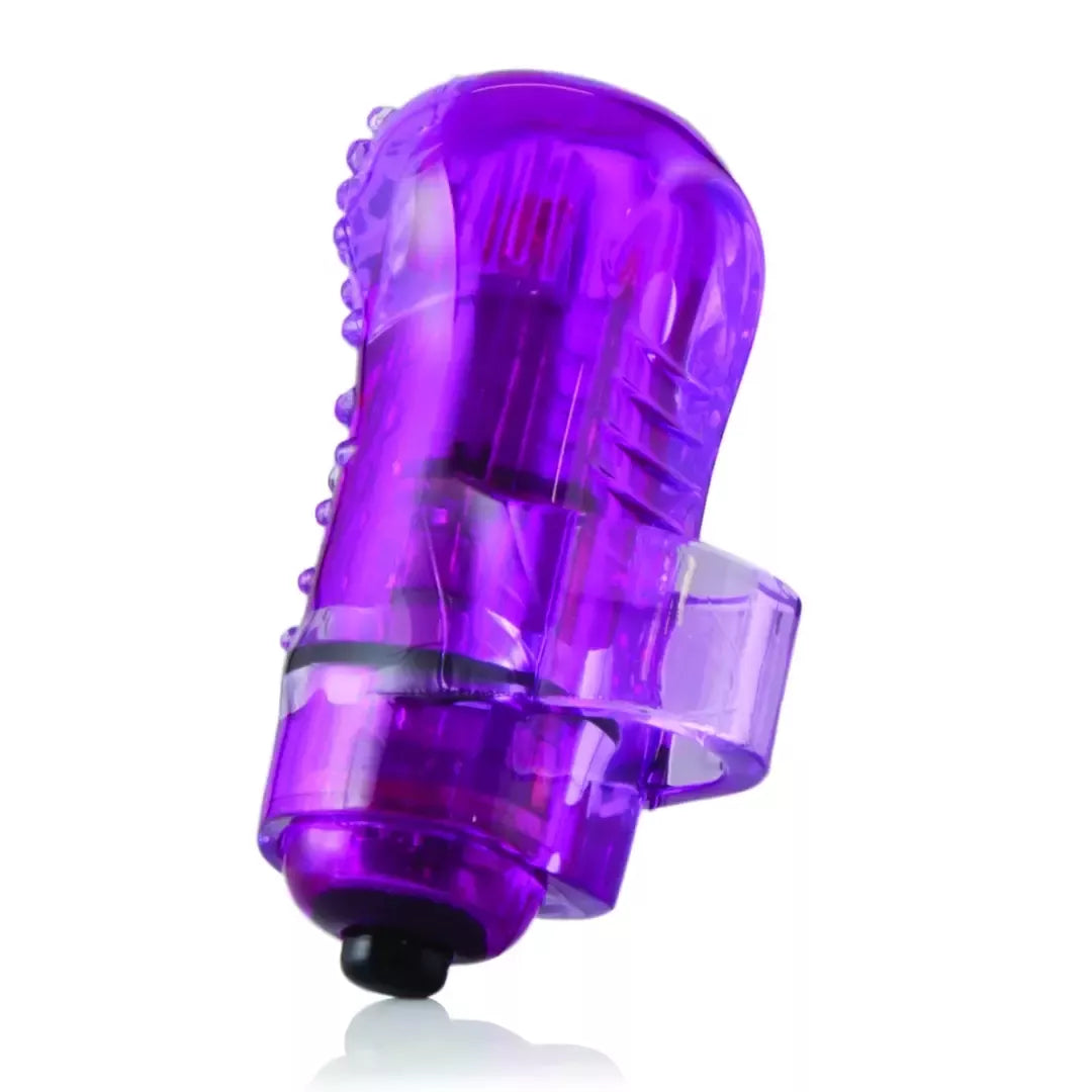 The Screaming O FingO Nubby Purple – ant piršto užmaunamas vibracinis masažuoklis