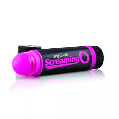 The Screaming O My Secret Vibrating Lip Balm rožinis mini intymus prietaisas