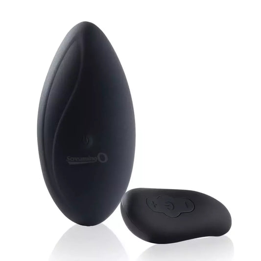 The Screaming O Premium Ergonomic Panty Set Black įkraunamas su nuotolinio valdymo pulteliu