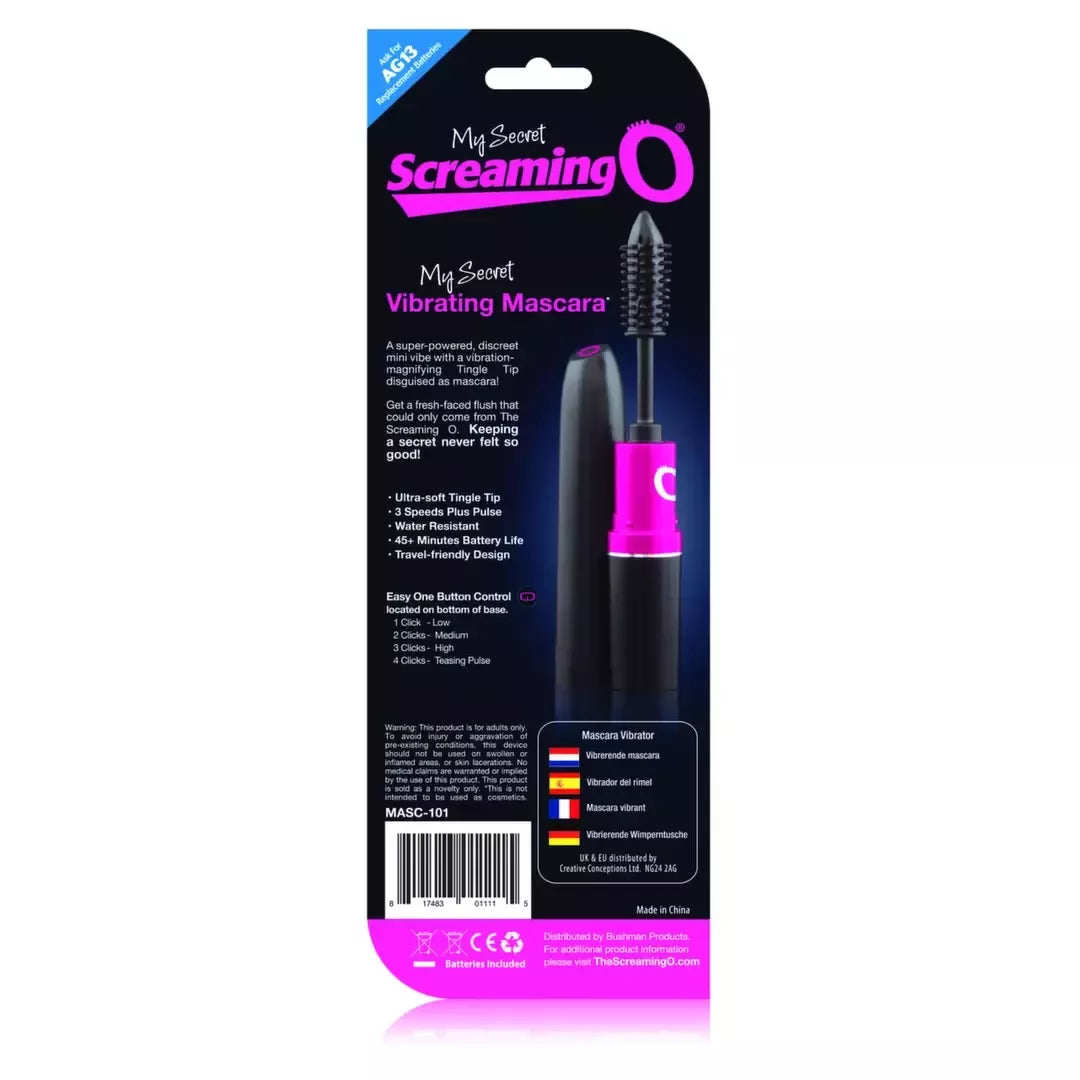The Screaming O Vibrating Mascara Wand – Diskretiškas 4 režimų mini prietaisas