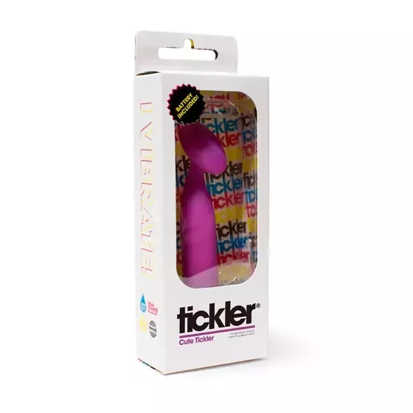 Tickler Vibes Cute Tickler violetinis intymus prietaisas, minkštas silikonas, 133 mm