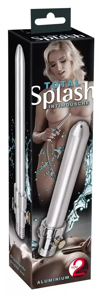 Total Splash Aluminium Intimate Cleansing System 15,5 cm sidabrinis