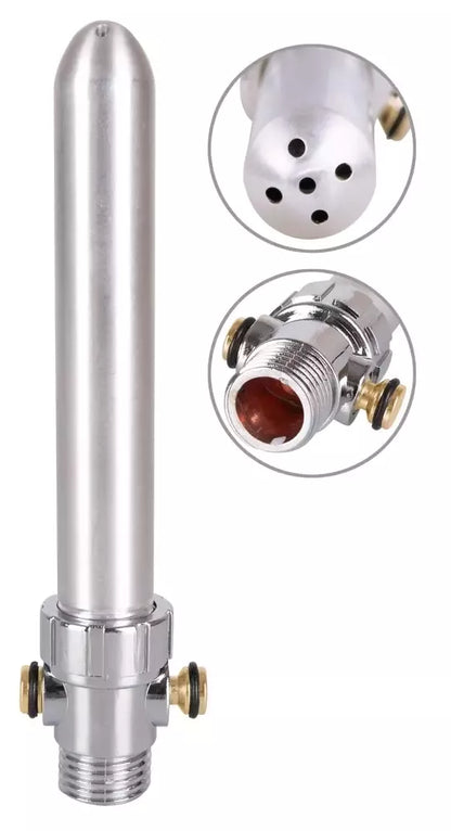 Total Splash Aluminium Intimate Cleansing System 15,5 cm sidabrinis