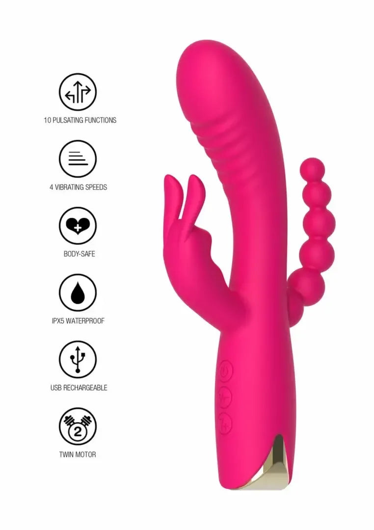 TOYJOY Aphrodite Triple Vibrator Designer Edition, dvigubo variklio sistema