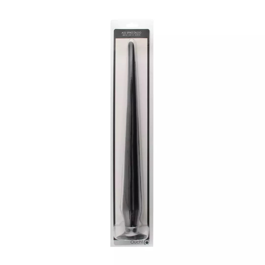 TOYJOY Ass Spike 50 cm – lankstus intymus silikoninis modelis, juodas