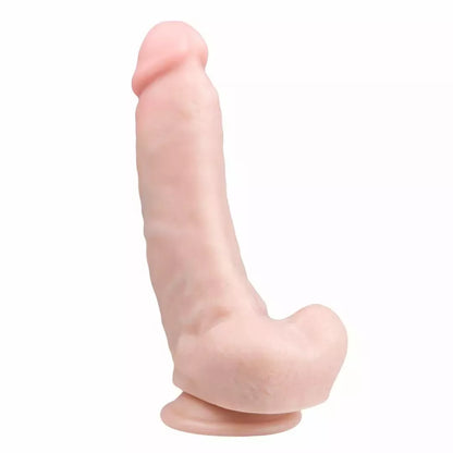 TOYJOY Classic 20 cm silikoninis modelis – lankstus anatominis dizainas, smėlio spalvos