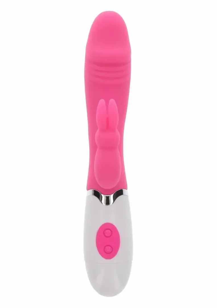 TOYJOY Funky Rabbit silikoninis daugiarežimis aptaškymams atsparus rožinis vibratorius