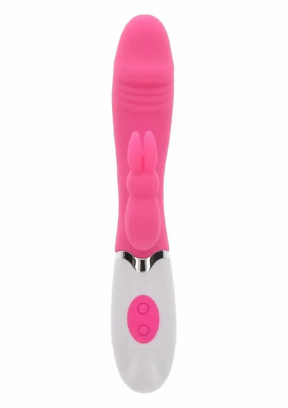 TOYJOY Funky Rabbit silikoninis daugiarežimis aptaškymams atsparus rožinis vibratorius
