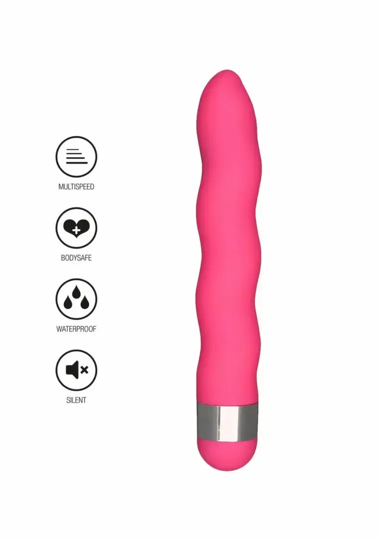TOYJOY Funky Wave Vibrette vibratorius, ABS, neperšlampamas, reguliuojamas, rožinis