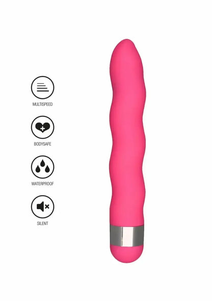TOYJOY Funky Wave Vibrette vibratorius, ABS, neperšlampamas, reguliuojamas, rožinis
