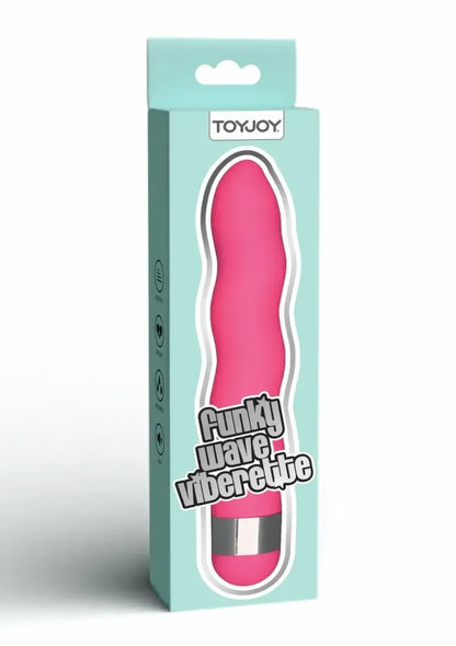 TOYJOY Funky Wave Vibrette vibratorius, ABS, neperšlampamas, reguliuojamas, rožinis
