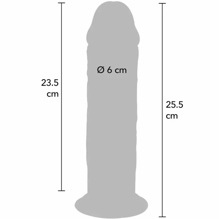 TOYJOY Get Real Deluxe dvigubo tankio intymus žaislas, 25,5 cm, TPE