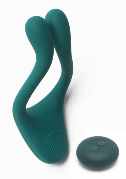 TOYJOY Icon 2 Superb porų masažuoklis su nuotolinio valdymo pulteliu, silikoninis, mėlynas