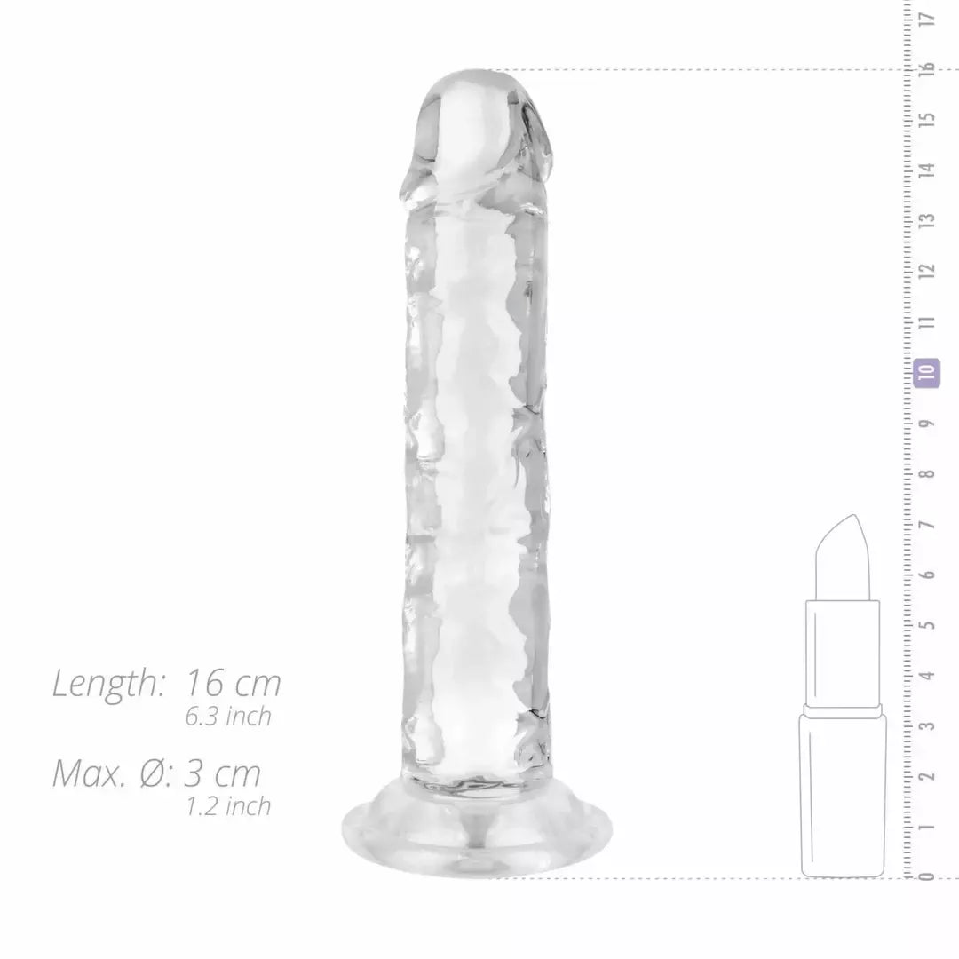 TOYJOY Jelly Series Intymus Prietaisas 14 cm - Minkštas skaidrus modelis