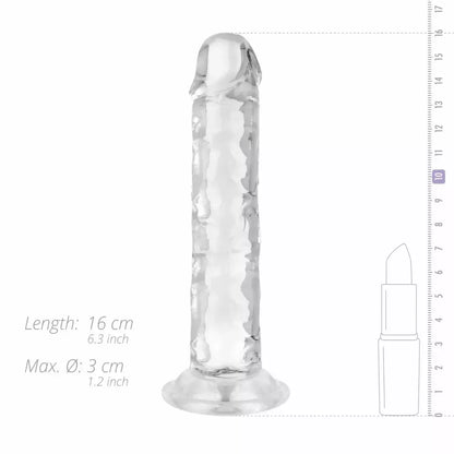 TOYJOY Jelly Series Intymus Prietaisas 14 cm - Minkštas skaidrus modelis