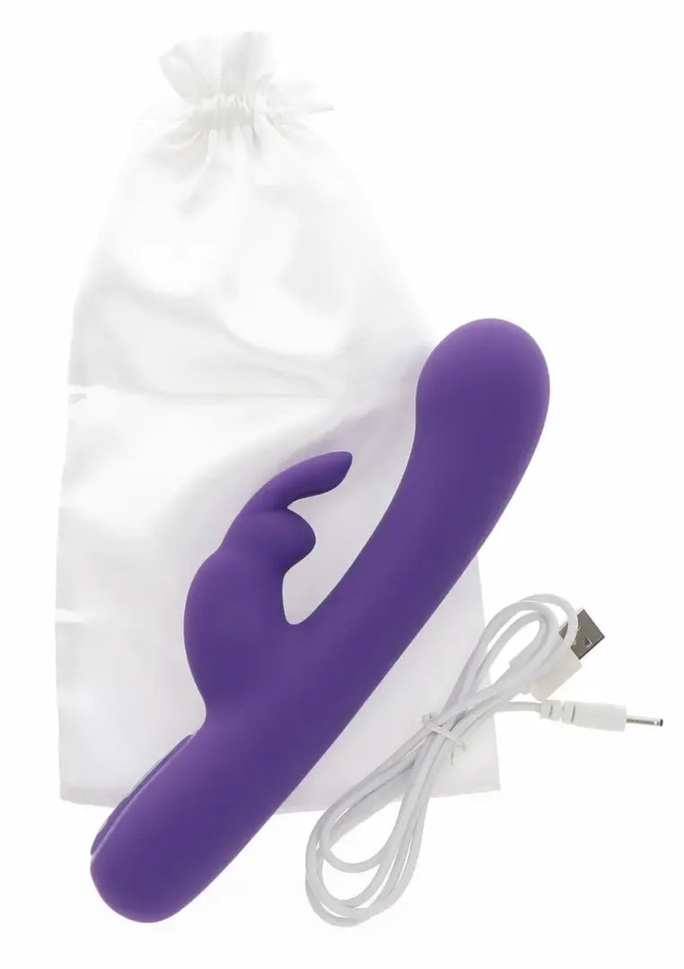 ToyJoy Love Rabbit Exciting Rabbit vibratorius, silikoninis, 7 režimai, USB, rožinis