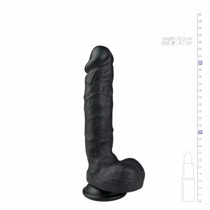 TOYJOY Realistic Model Black 22,5 cm – anatominis silikoninis prietaisas