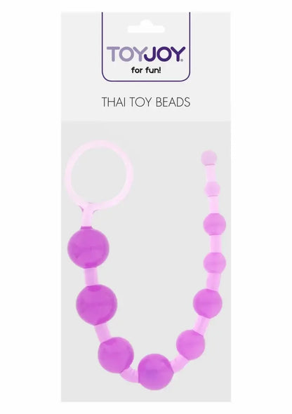 TOYJOY Thai Toy Beads lankstus silikoninis modelis, juodas