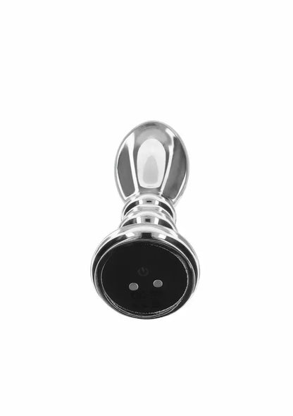 TOYJOY The Slider vibruojantis analinis kamštis Medium, nerūdijantysis plienas, 7 režimai, USB