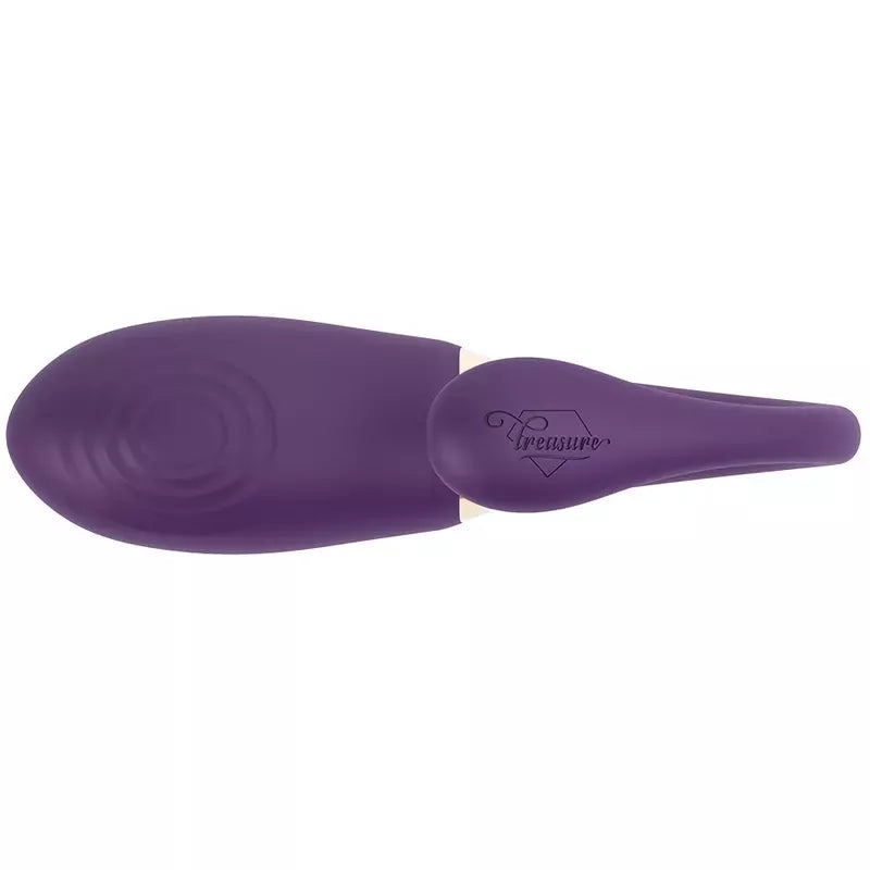 Treasure Merlin dvigubo veikimo vibracinė sistema su nuotolinio valdymo pulteliu, atspari vandeniui, USB