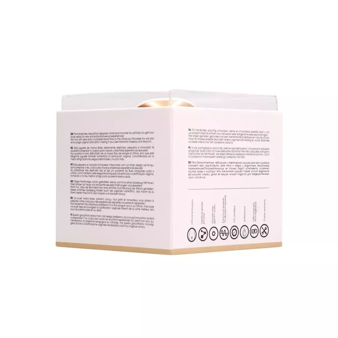 Twitch Handsfree Intimate Machine su siurbimo ir dviguba vibracijos sistema