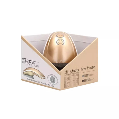 Twitch Handsfree Intimate Machine su siurbimo ir dviguba vibracijos sistema