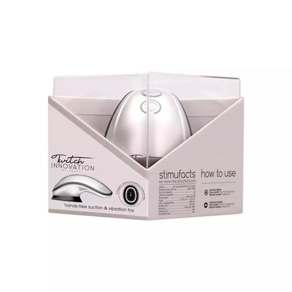 Twitch Intimate Suction & Vibration Device, laisvų rankų įrenginys, kompaktiškas dizainas