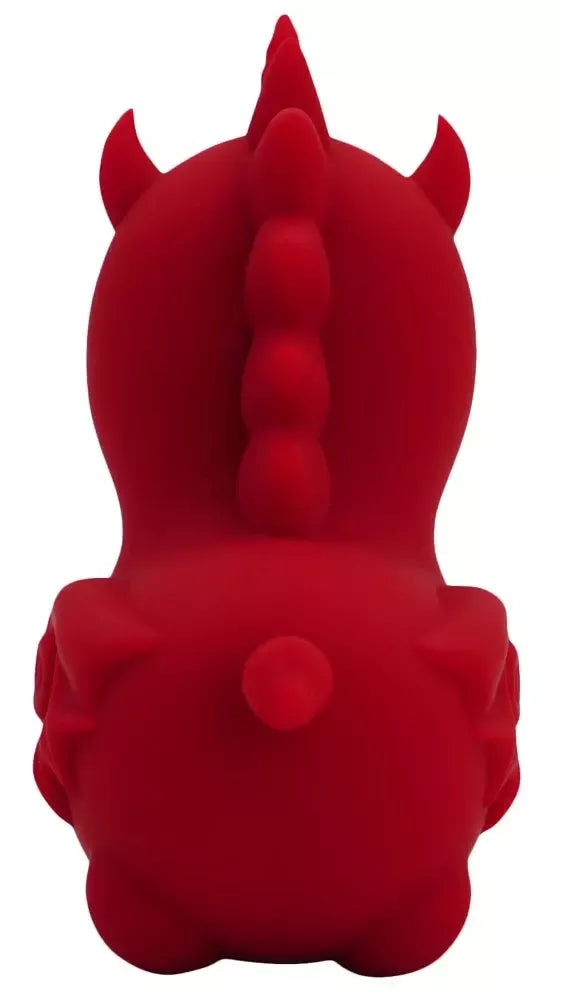 Unihorn Blaze Diablo liežuvio judesių silikoninis intymus prietaisas 9 cm raudonas
