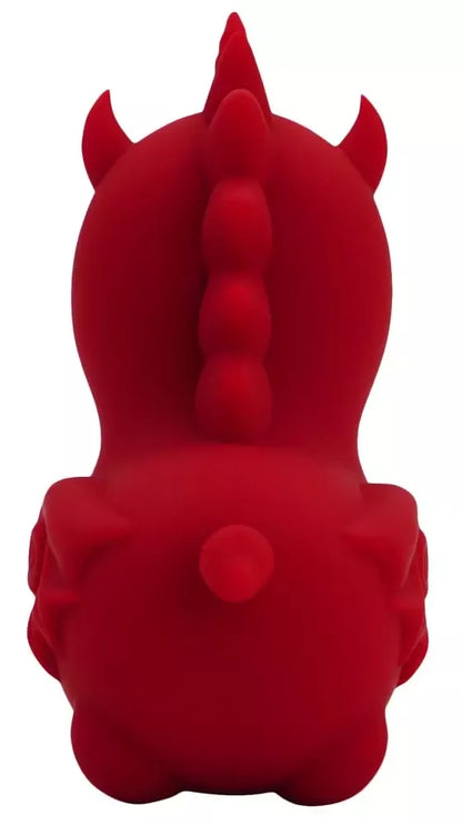 Unihorn Blaze Diablo liežuvio judesių silikoninis intymus prietaisas 9 cm raudonas