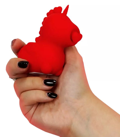 Unihorn Cupids Beau širdelės formos liežuvėlio vibratorius, rožinis, 9 cm