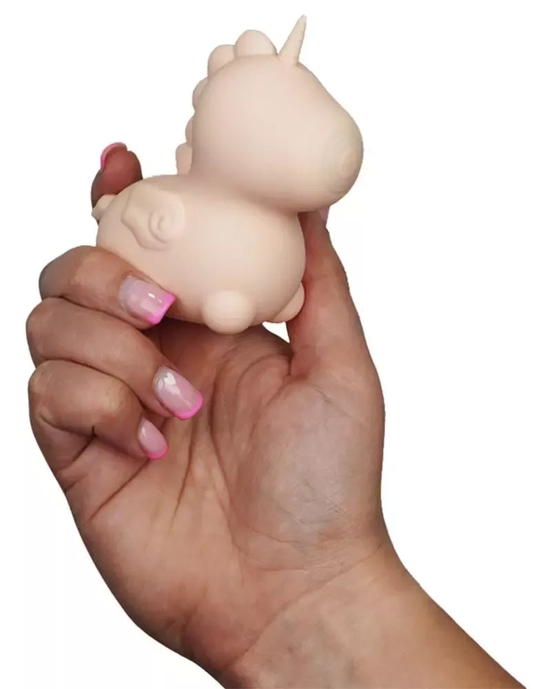 Unihorn Heart Throb intymus dviejų variklių silikoninis prietaisas, rožinis, 9 cm
